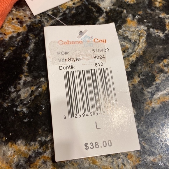 R womens Cabana Cay soft stretchy 3/4 sleeve regular size top L.   NWT - Picture 6 of 6